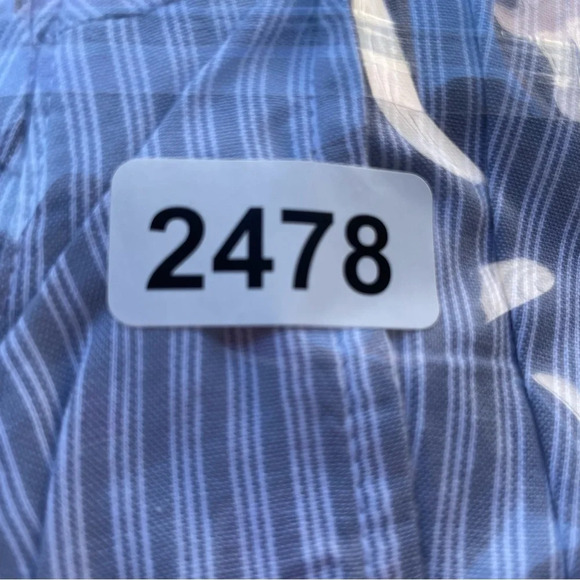 New! GAP Blue White Striped Flutter Sleeve Midi Wrap Dress - 22478 - Picture 16 of 16